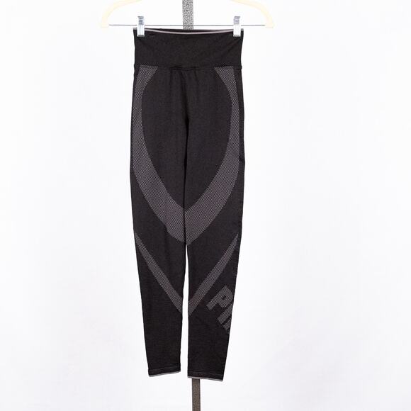 Victoria's Secret Pants - Victoria's Secret PINK Active Seamless Workout Leggings Women's XS Black & Gray